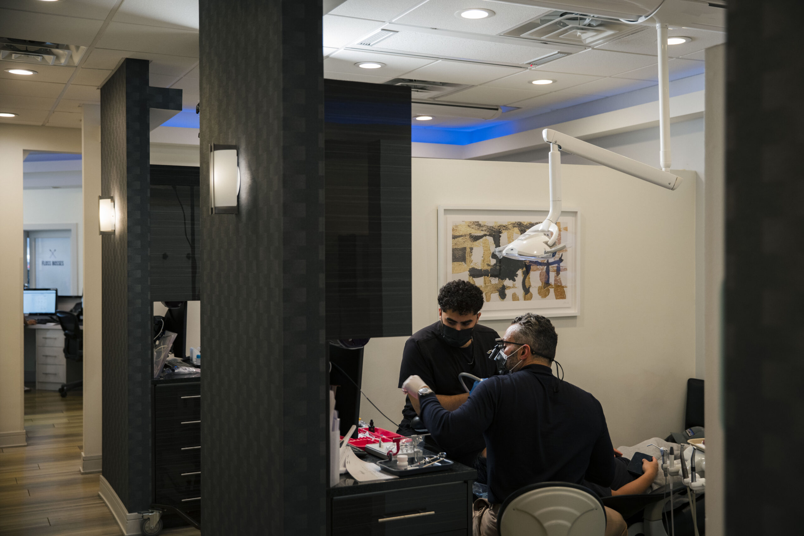 The Holistic Airway Dentist operatory with dentist and patient consultation
